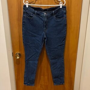 Old Navy Dark Blue Ankle Jeans